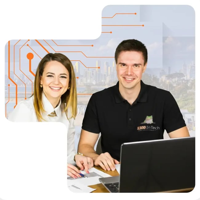 Melbourne IT solutions professional from 1300 InTech assisting with technology support and business systems